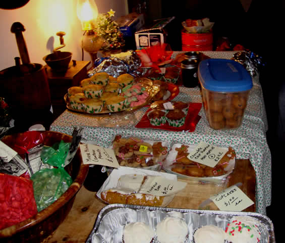 A wonderful assortment ofdelicious  homemade baked goods made by Elmbrook Historical Society members .were sold.